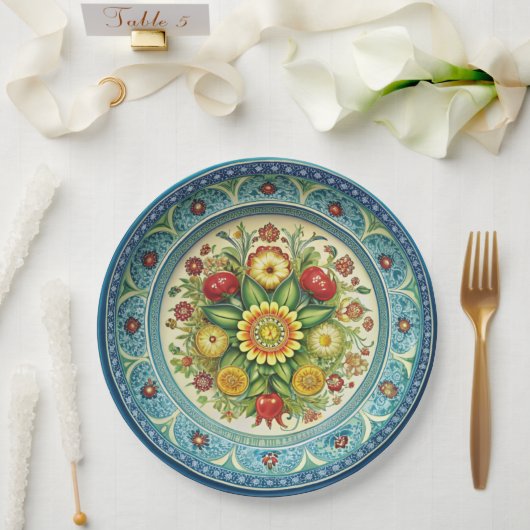 Antiek Kornilov Brothers Porselein Papier Bord (Huwelijk)