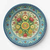 Antiek Kornilov Brothers Porselein Papier Bord (Voorkant)