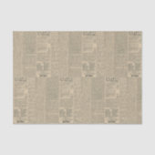 Antiek krant tissuepapier (Voorkant)