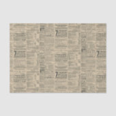 Antiek krantenreclame tissuepapier (Voorkant)