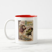 Antiek Kris Kringle Sanga Claus Tweekleurige Koffiemok (Links)