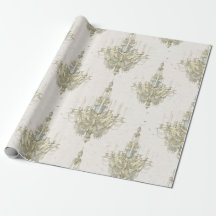 Antiek kroonluchter decoupage/geschenkverpakking p