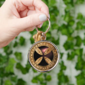 ANTIEK KROSS Black Onyx Gem Sleutelhanger (Hand)