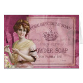Antiek kunst Deco Lady Soap Advertisement (Voorkant Horizontaal)