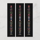 Antiek kunst op zwarte Bladwijzer Briefkaart (Voorkant)