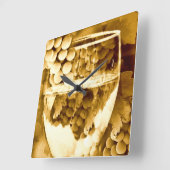 Antiek kunstgeschenken voor wijn vierkante klok (Hoek)