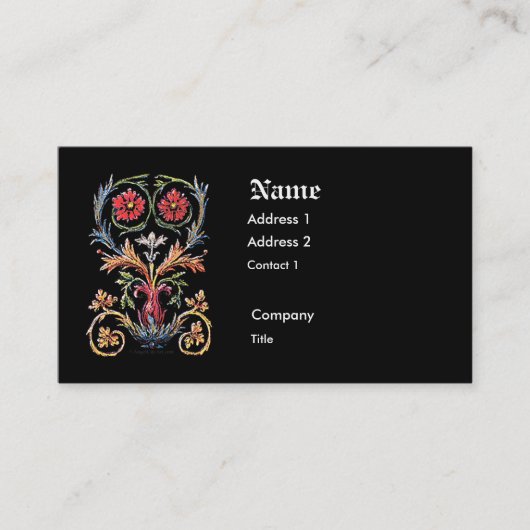 Antiek kunstwerk Formeel Visitekaartje (Voorkant)