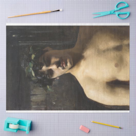 Antiek kunstwerk Grieks God Man Decoupage Tissuepapier (Craft)