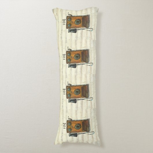 antiek kussen van de wandtelefoon (Voorkant Verticaal)