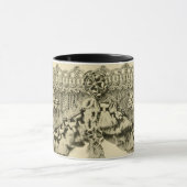 Antiek kwastje kant tribal look patroon Victoriaan Mok (Midden)