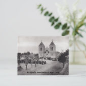 Antiek La Mesilla NM Plaza New Mexico 1908 Feestdagenkaart (Staand voorkant)