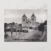 Antiek La Mesilla NM Plaza New Mexico 1908 Feestdagenkaart (Voorkant)