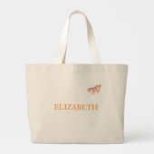 ANTIEK LACE-BUTTERFLIES IN TWILIGHT CANVAS TAS (Achterkant)