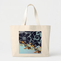 ANTIEK LACE-BUTTERFLIES IN TWILIGHT CANVAS TAS