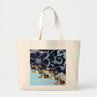 ANTIEK LACE-BUTTERFLIES IN TWILIGHT CANVAS TAS