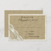 Antiek Lace Country Response Kaart (Voorkant / Achterkant)