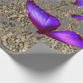 ANTIEK LACE PATROON BUTTERFLY Wrapping Paper Cadeaupapier (Hoek)