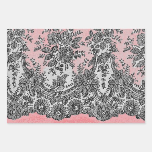 ANTIEK LACE PATROON FLAT SHEET Wrapping Paper (Voorkant 2)