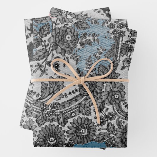 ANTIEK LACE PATROON FLAT SHEET Wrapping Paper (In situ)
