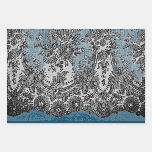 ANTIEK LACE PATROON FLAT SHEET Wrapping Paper (Voorkant)