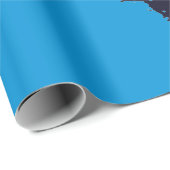 ANTIEK LACE PATROON GIFT WRAPPING MET BLUE CADEAUPAPIER (Rol Hoek)