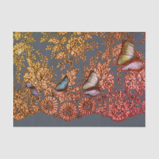 ANTIEK LACE PATROON WEEFSEL PAPIER GRAY