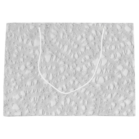 Antiek Lacy Doily Groot Cadeauzakje (Voorkant)