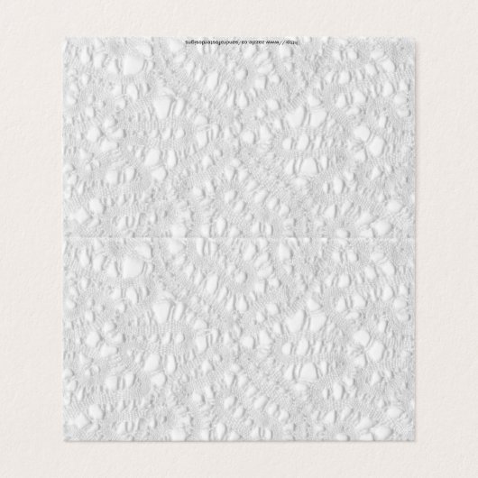 Antiek Lacy Doily Kaart (Buitenkant ongevouwen)