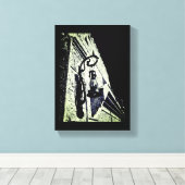 Antiek lamp canvas afdruk (Insitu (Houten vloer))