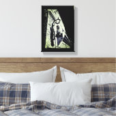 Antiek lamp canvas afdruk (Insitu (Slaapkamer))