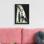 Antiek lamp canvas afdruk (Insitu (Woonkamer))