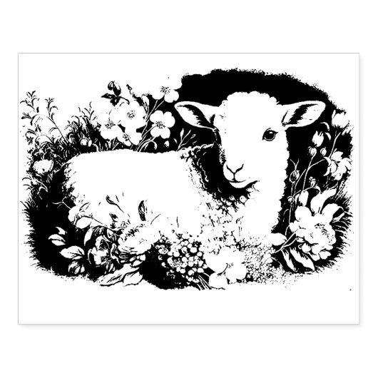 Antiek lampglas Rubberstempel (Afrduk)