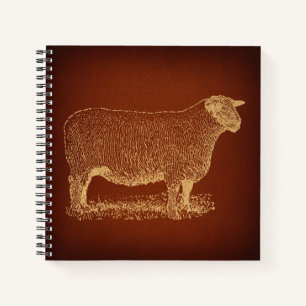 Antiek landschapspleet notitieboek