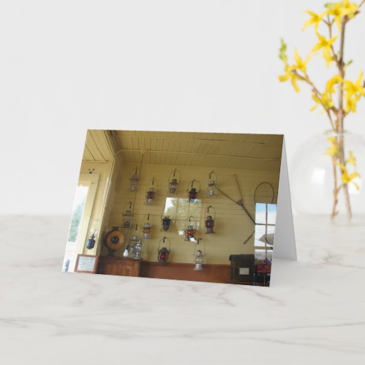 Antiek lantaarns kaart (Gele Bloem)