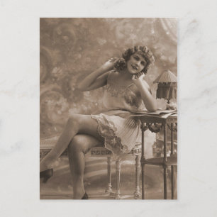 Antiek lappers, portretten van vrouwen, Briefkaart