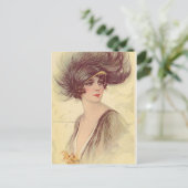 Antiek lappers, portretten van vrouwen, Briefkaart (Staand voorkant)