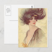 Antiek lappers, portretten van vrouwen, Briefkaart (Voorkant / Achterkant)