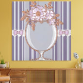 Antiek Lavendel Glas Canvas Afdruk (Insitu (Woonkamer))