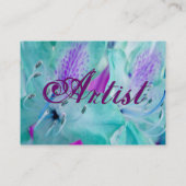 Antiek lavender Blue Floral Delight Visitekaartje (Achterkant)