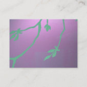 Antiek lavender-delging visitekaartje (Achterkant)