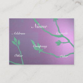 Antiek lavender-delging visitekaartje