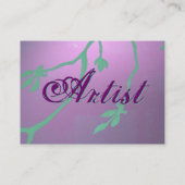 Antiek lavender-delging visitekaartje (Achterkant)