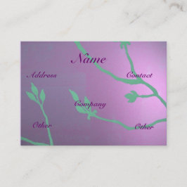 Antiek lavender-delging visitekaartje