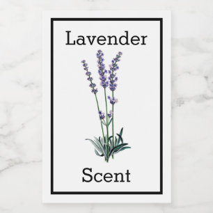 Antiek lavenderlabel wijn etiket
