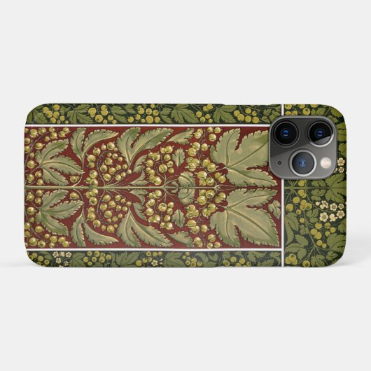 Antiek Leaf Pattern iPhone / iPad hoesje (Achterkant (horizontaal))