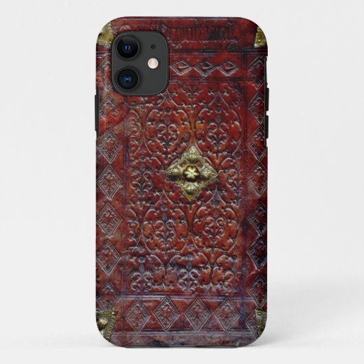 Antiek leder Boek Bibliopfiel Case-Mate iPhone Case (Achterkant)