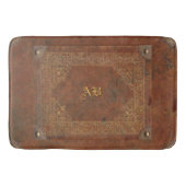 Antiek leder met (of zonder) Initialen Badmat (Voorkant)