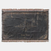 Antiek lederboek met Gold Leaf Deken (Voorkant)