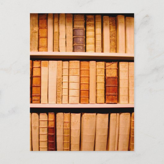 Antiek lederen bindingsboeken uit de 17e eeuw briefkaart (Voorkant)