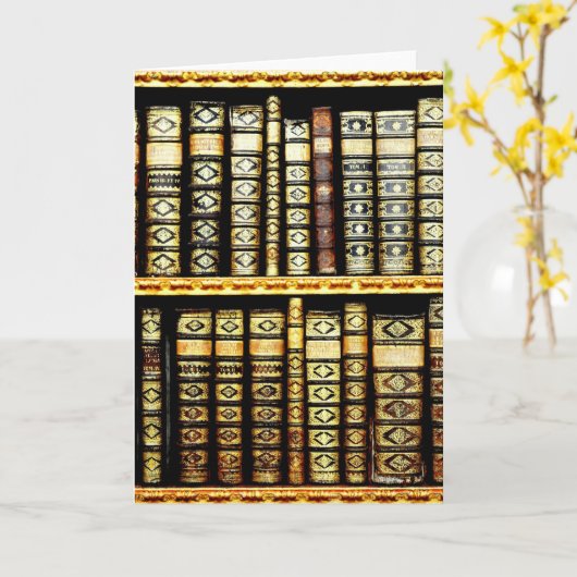 Antiek  lederen boeken Patroon Kaart (Gele Bloem)